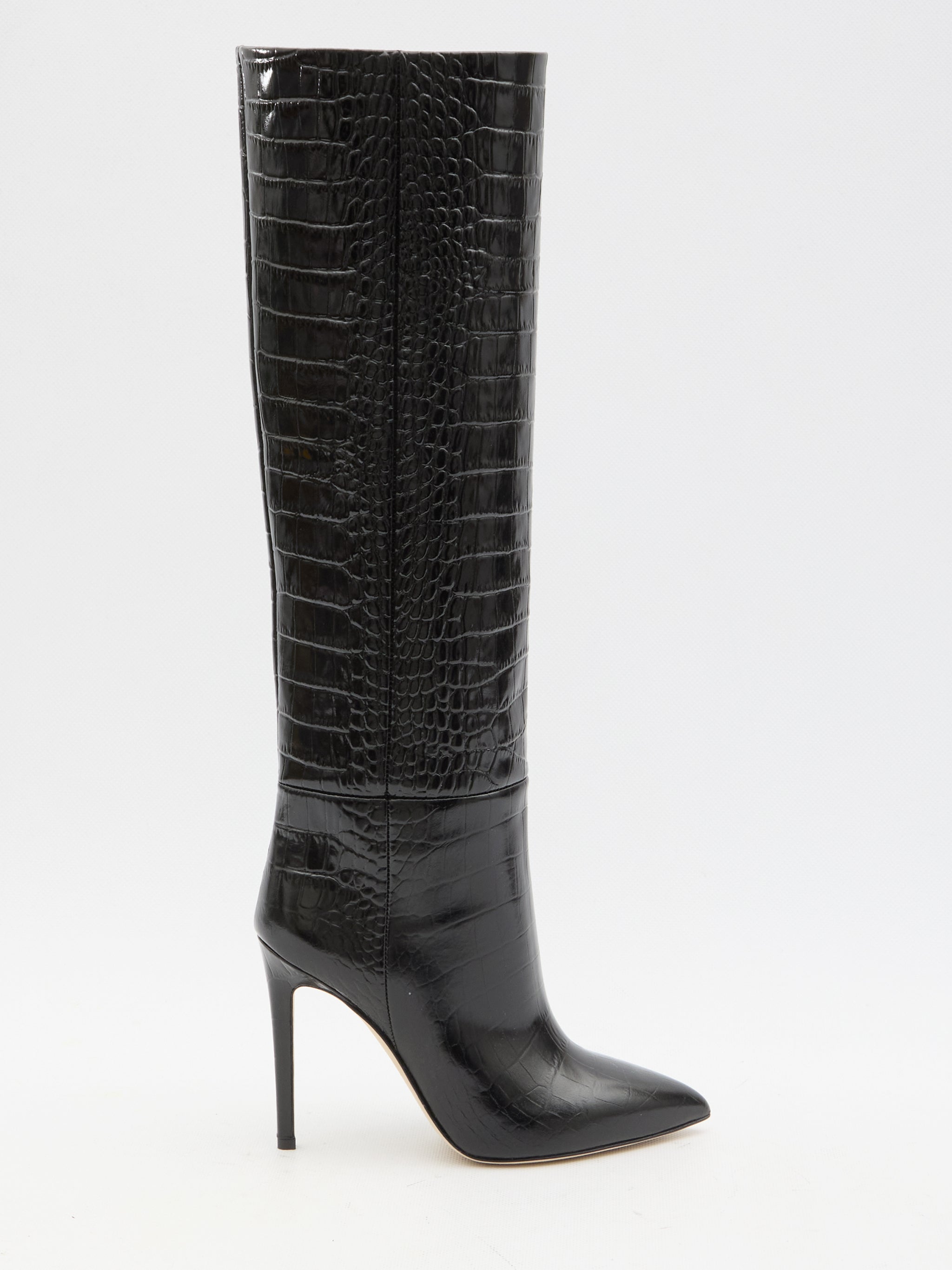 charcoal stiletto boots 105