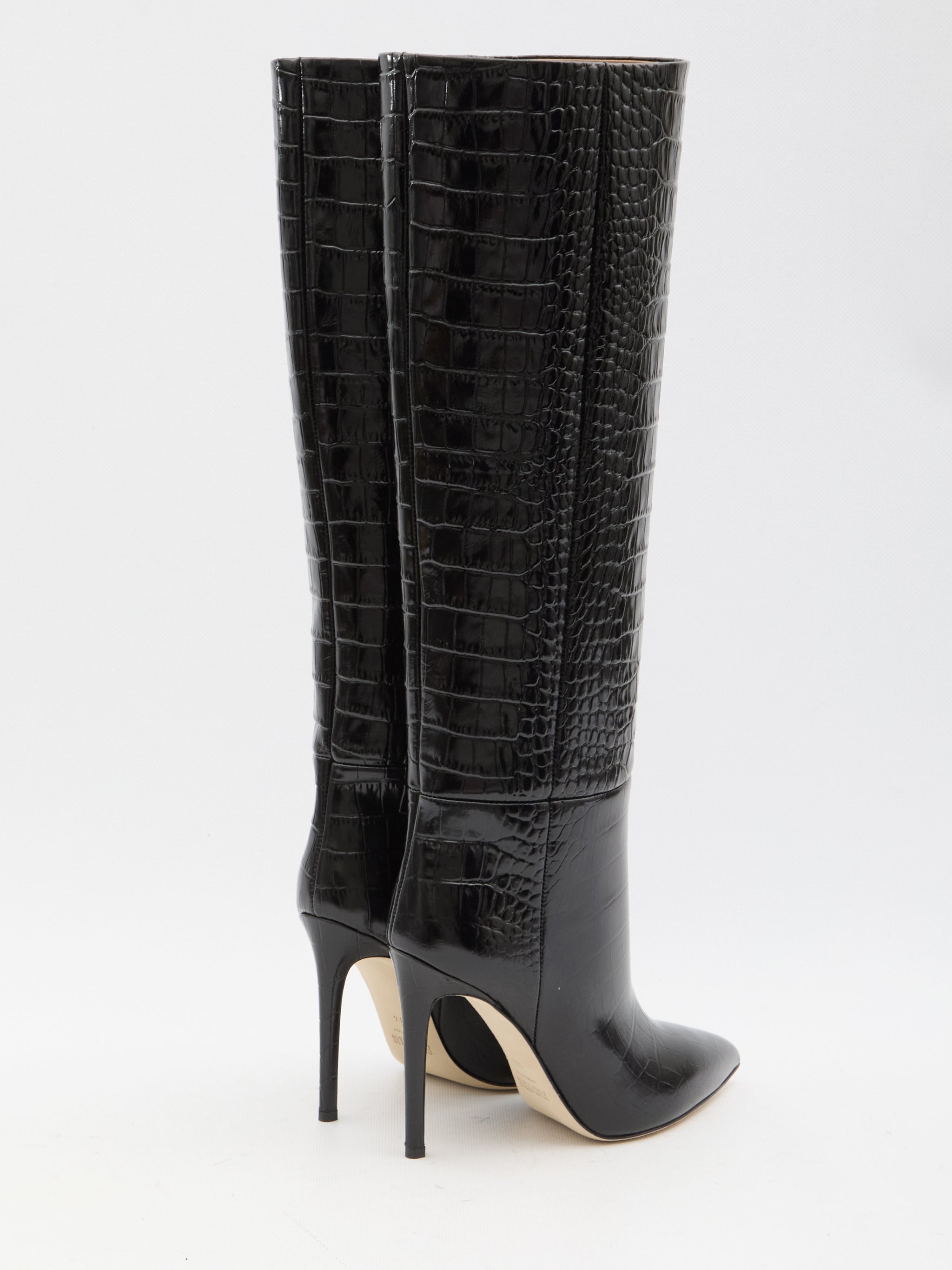charcoal stiletto boots 105