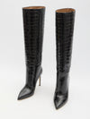 charcoal stiletto boots 105