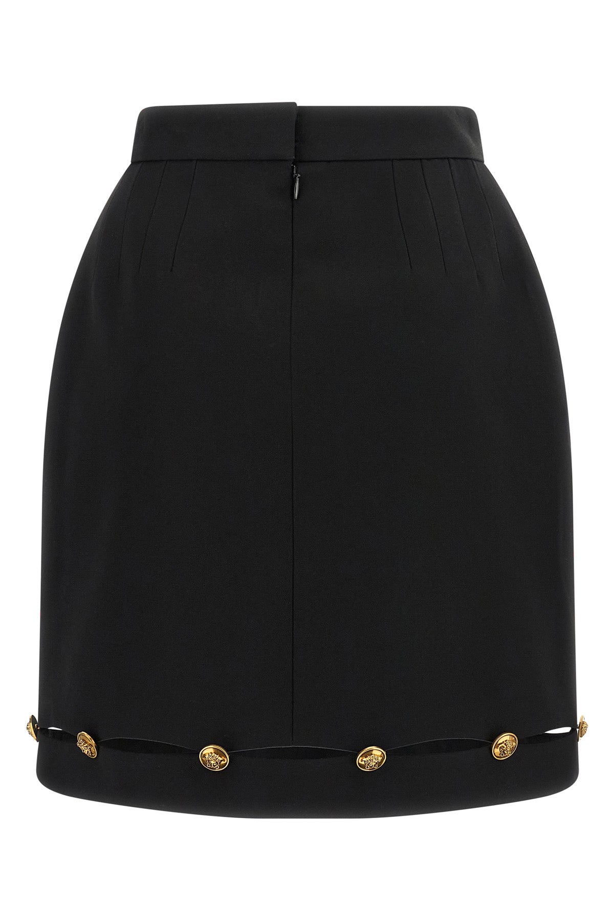 the mini skirt versace redefines sartorial geometry through a rigorous construct
