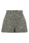 versace shorts in fine virgin wool are distinguished by a sophisticated two-tone