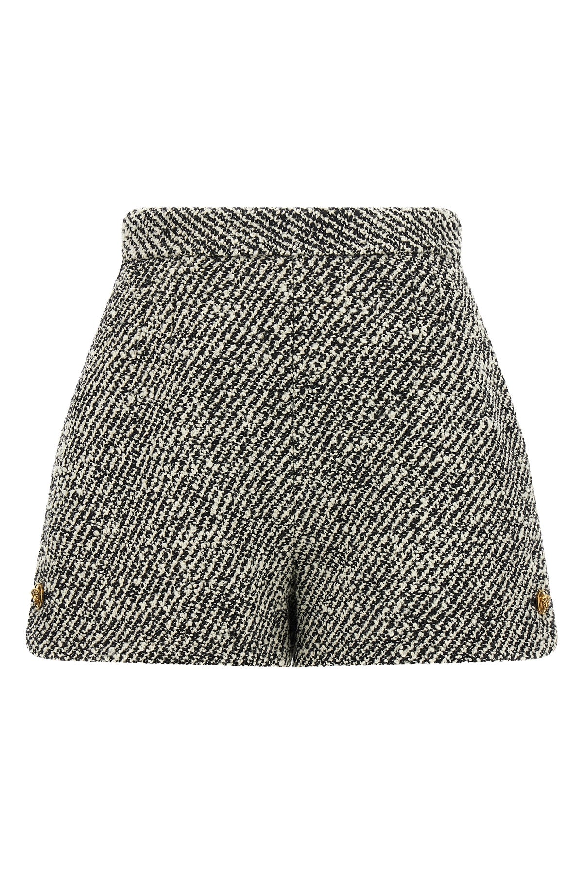 versace shorts in fine virgin wool are distinguished by a sophisticated two-tone