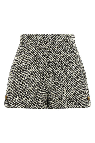 versace shorts in fine virgin wool are distinguished by a sophisticated two-tone
