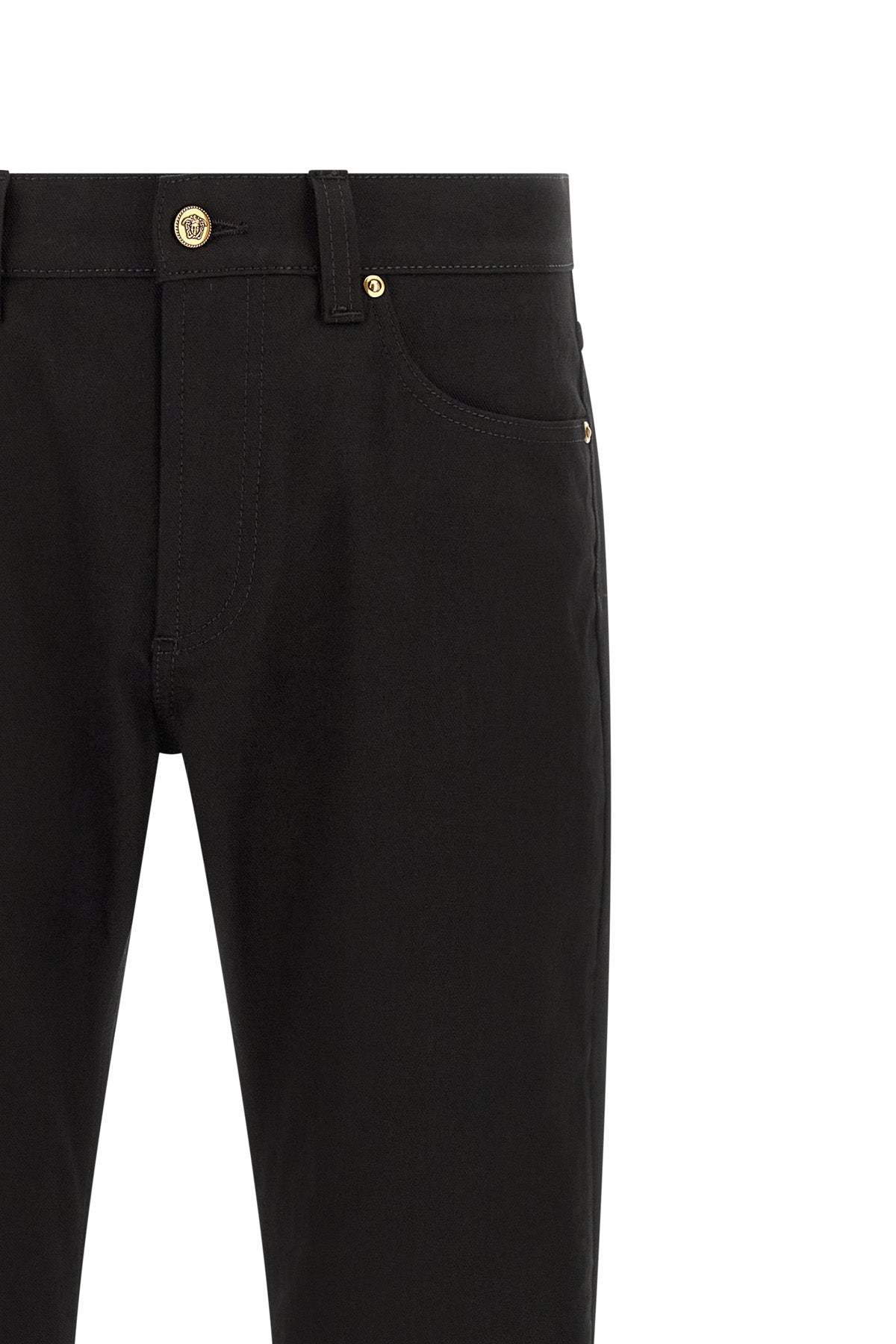 versace black denim jeans