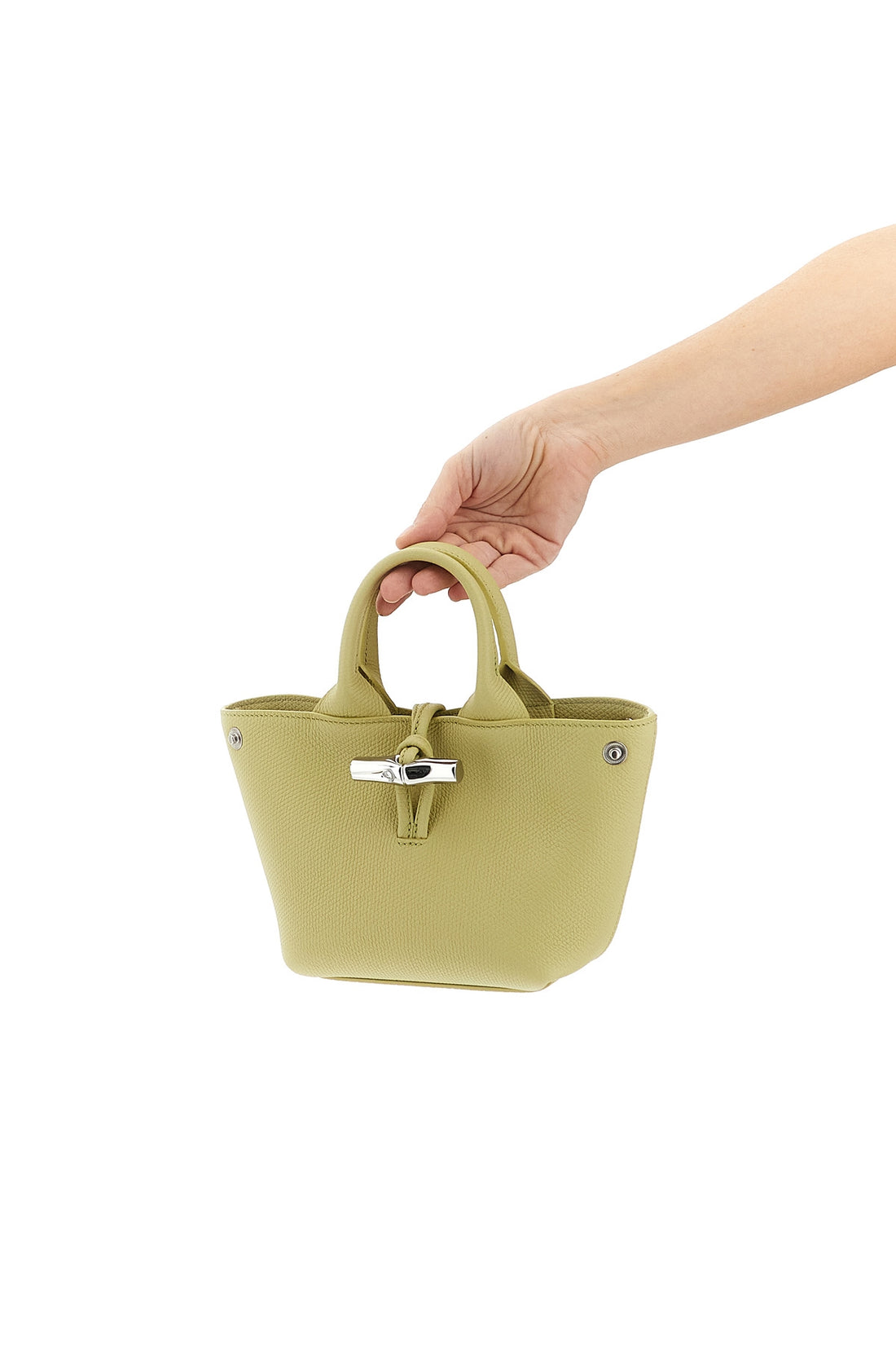 LONGCHAMP OS xs le roseau calf leather handbag