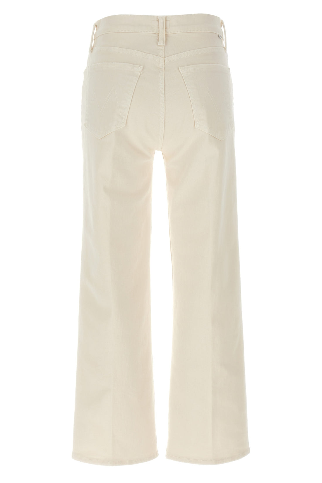MOTHER 30 the rambler zip ankle high-waisted stretch cotton denim jeans