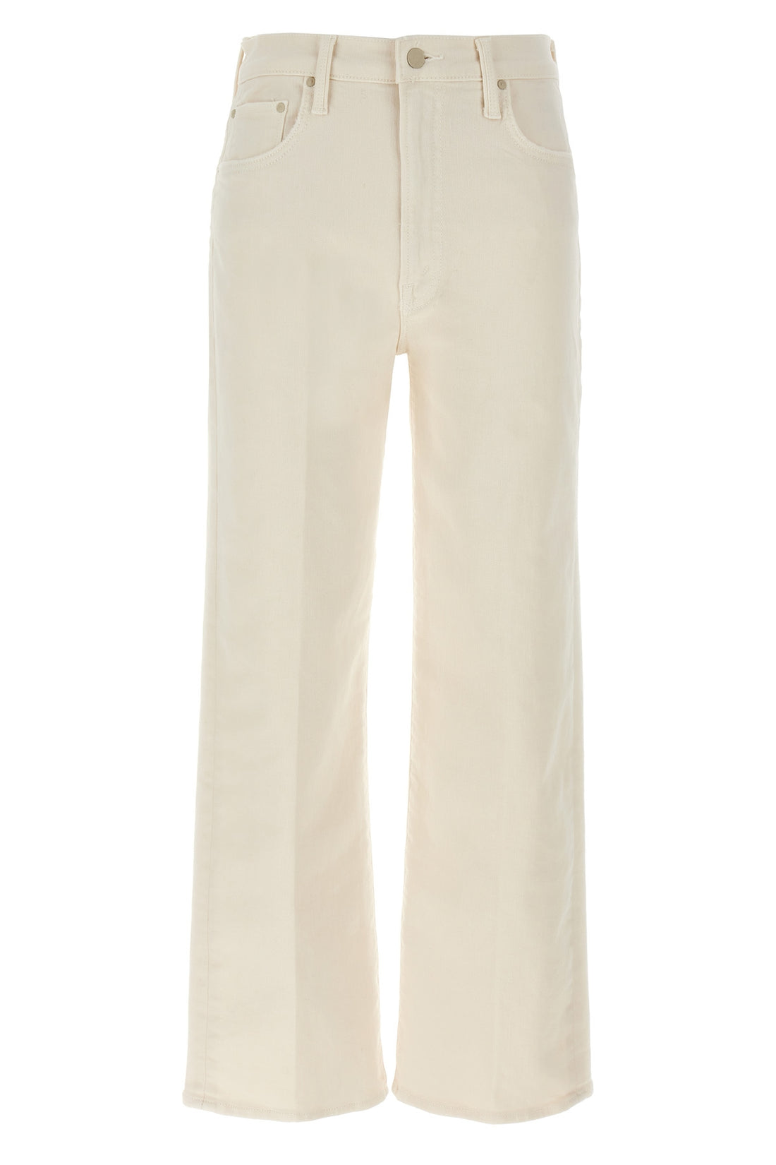 MOTHER 30 the rambler zip ankle high-waisted stretch cotton denim jeans