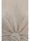 crêpe top with knot