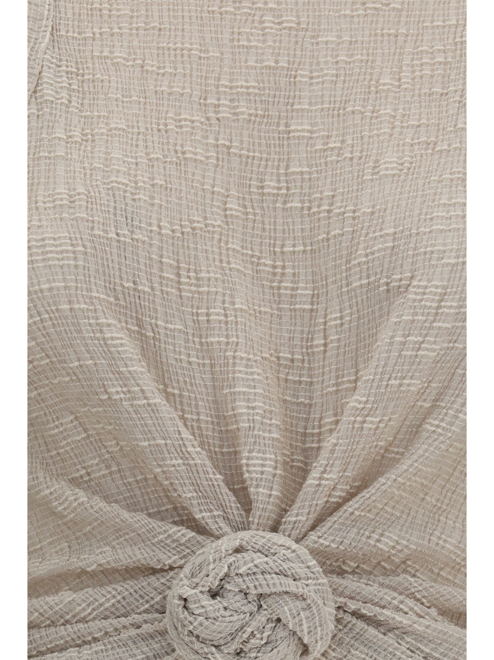 crêpe top with knot