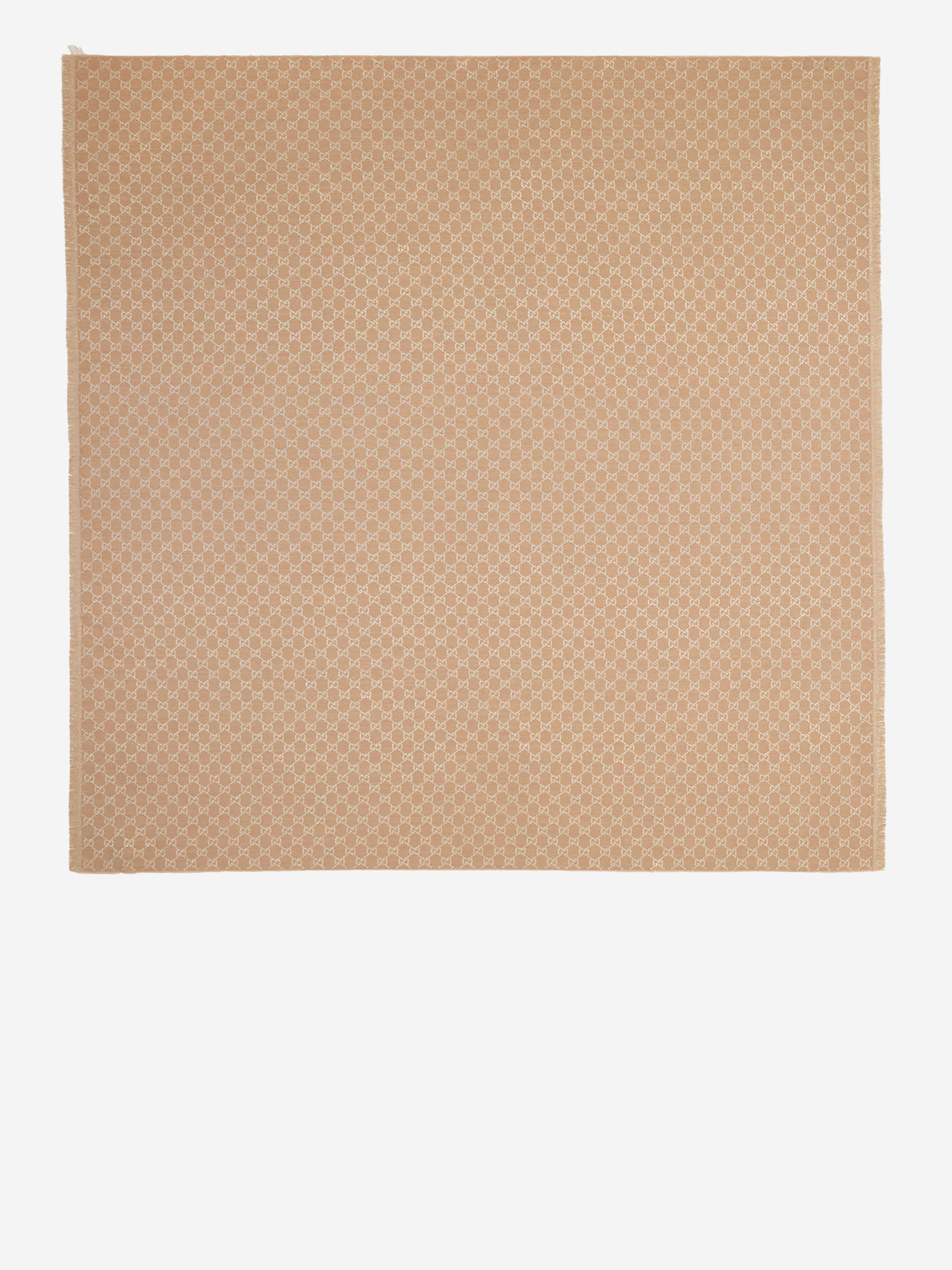 GUCCI OS shawl with printed gg lamé