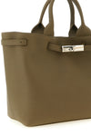 the longchamp le smart l tote bag features a structured silhouette in fine grain