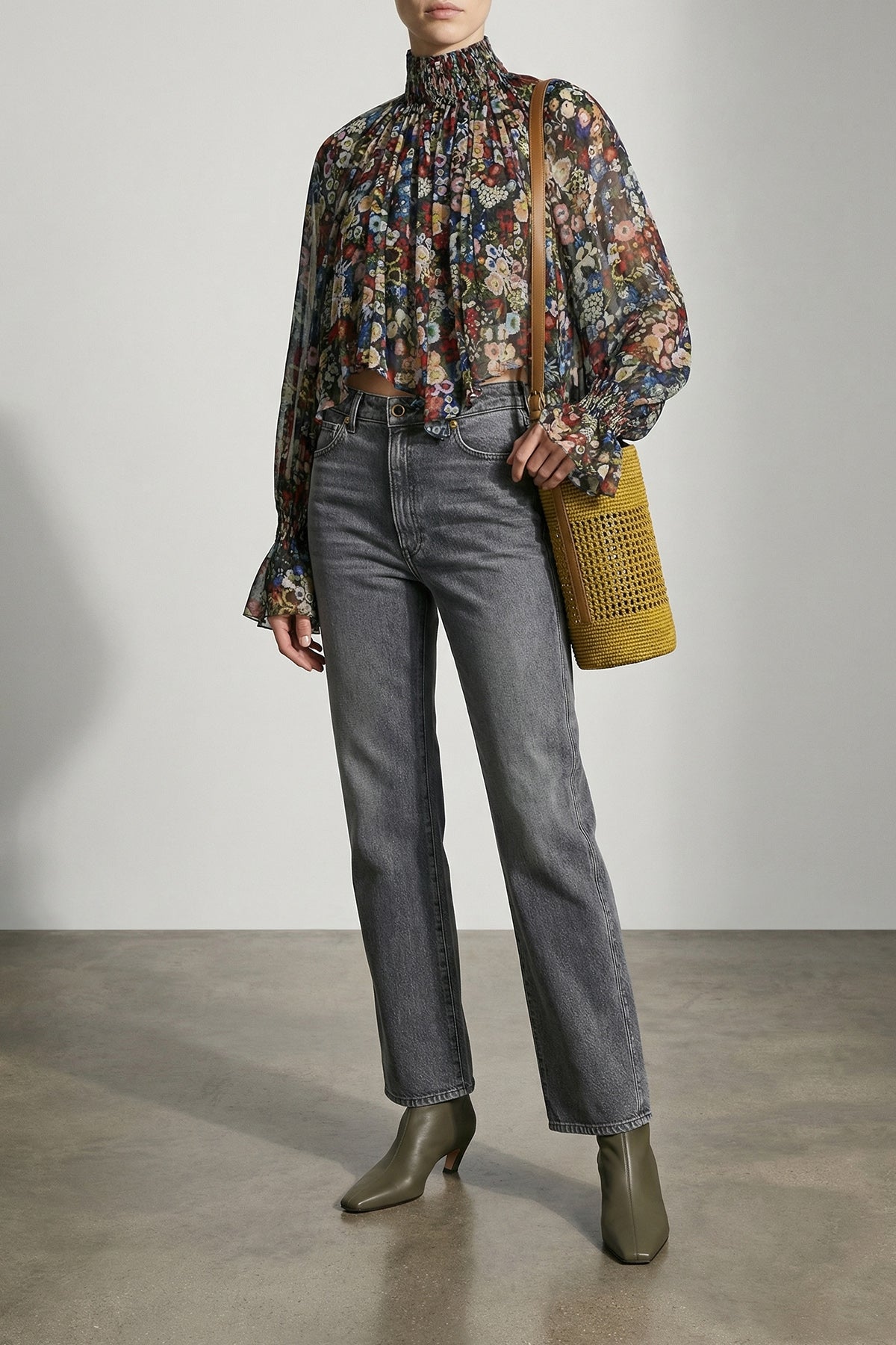 danielle stonewashed cotton denim jeans