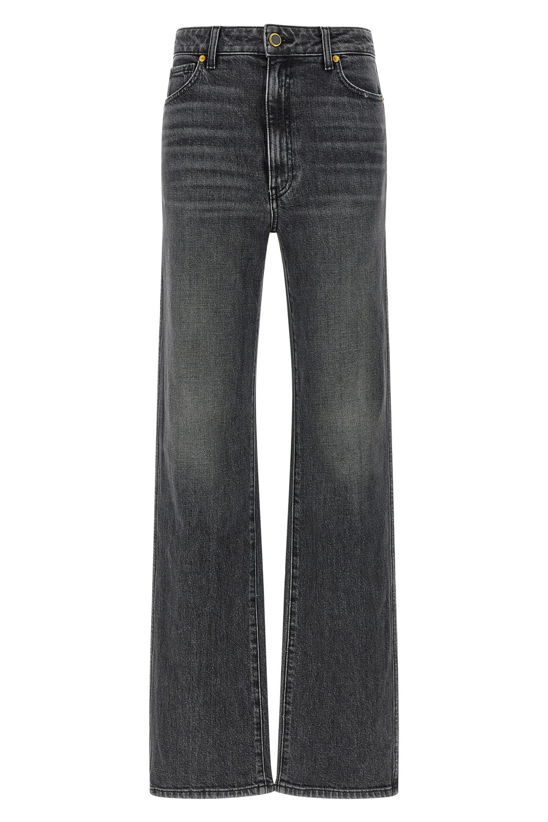 KHAITE 27 danielle stonewashed cotton denim jeans