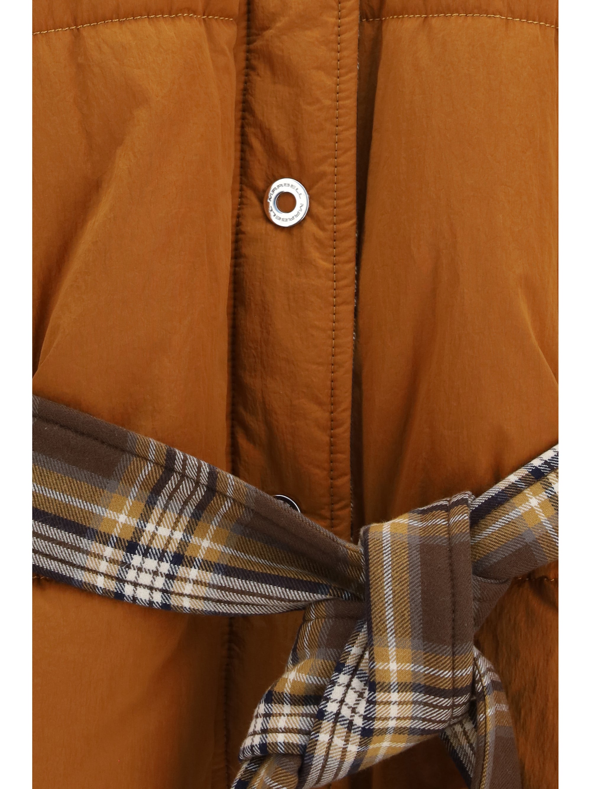 aryna padded jacket with belt