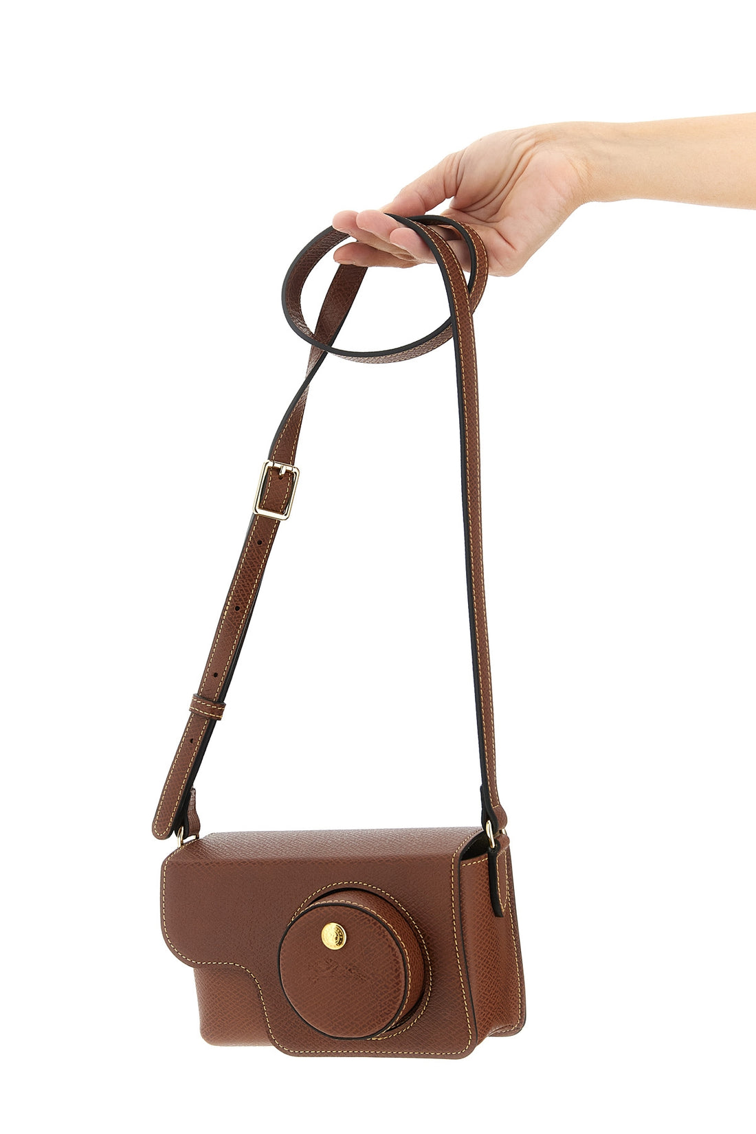 LONGCHAMP OS xs épure fine-grained russian leather crossbody bag