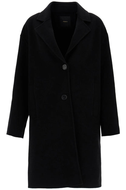 double wool coat with screwdriver design