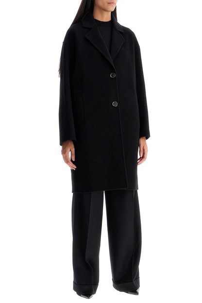 double wool coat with screwdriver design