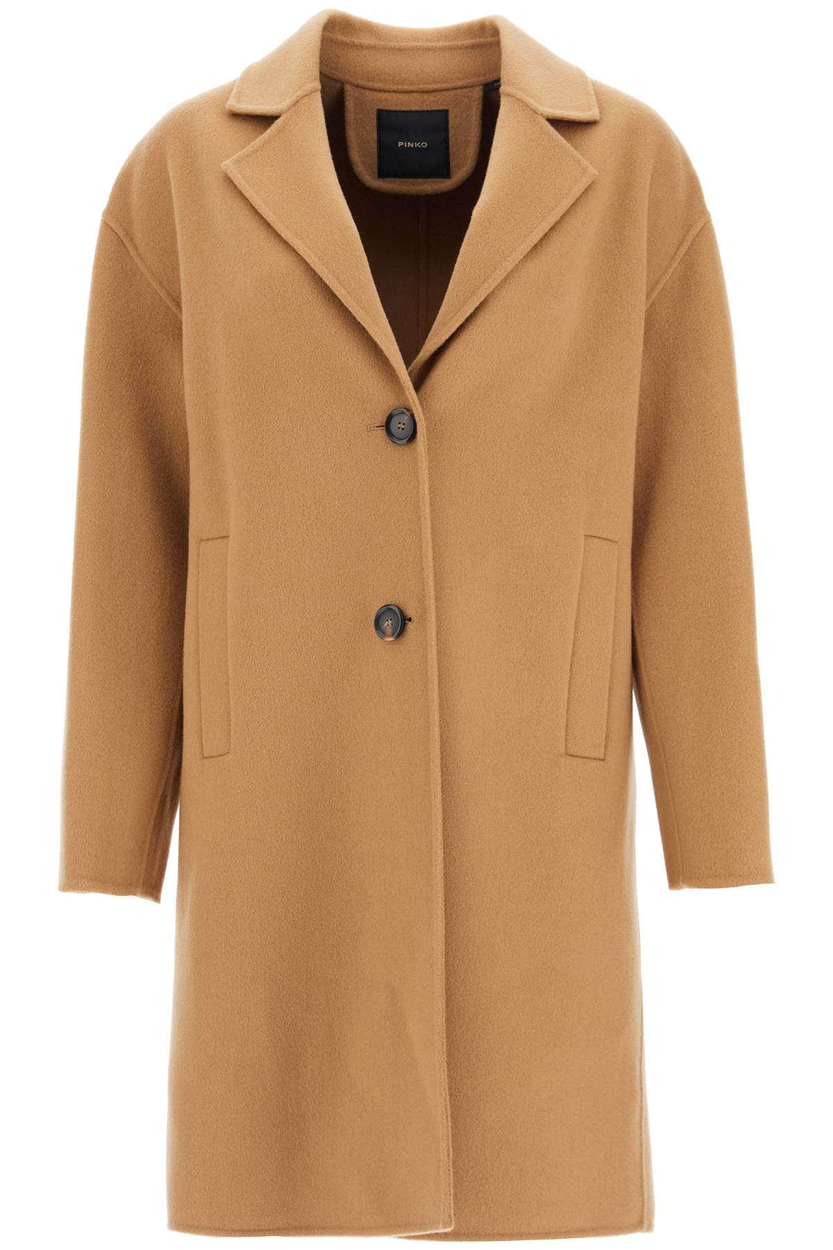 double wool coat with screwdriver design