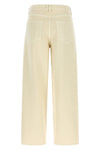the jeans pinko redefine casual tailoring through a wide-leg silhouette