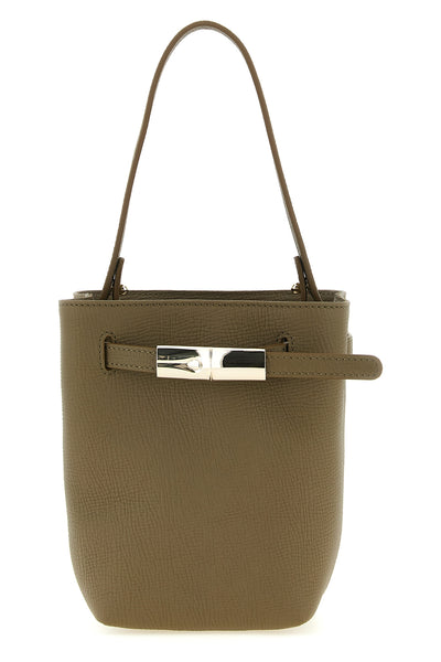 the longchamp le smart flow bucket bag stands out for its structured and compact