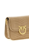 love bag box mini shoulder bag in crocodile print leather
