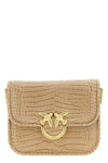 love bag box mini shoulder bag in crocodile print leather