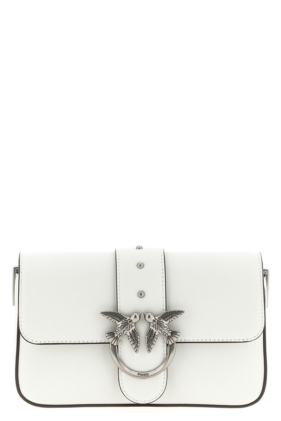 PINKO OS mini love slouchy leather shoulder bag