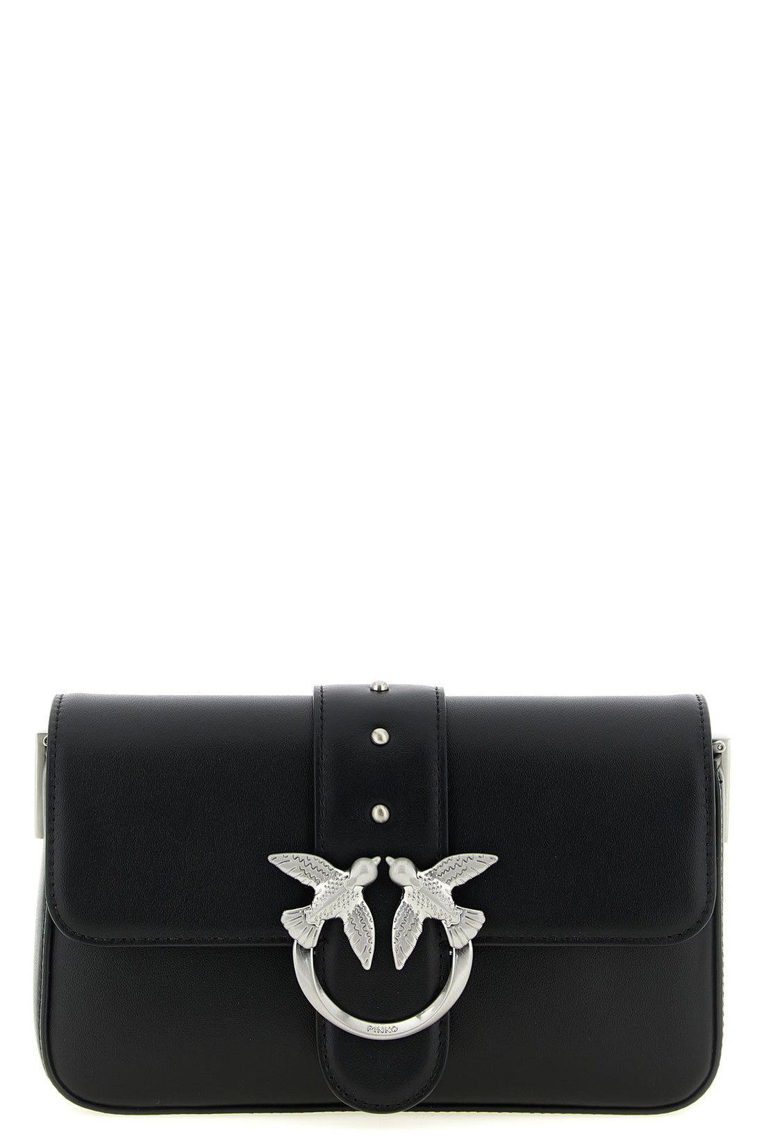 PINKO OS mini love slouchy leather shoulder bag