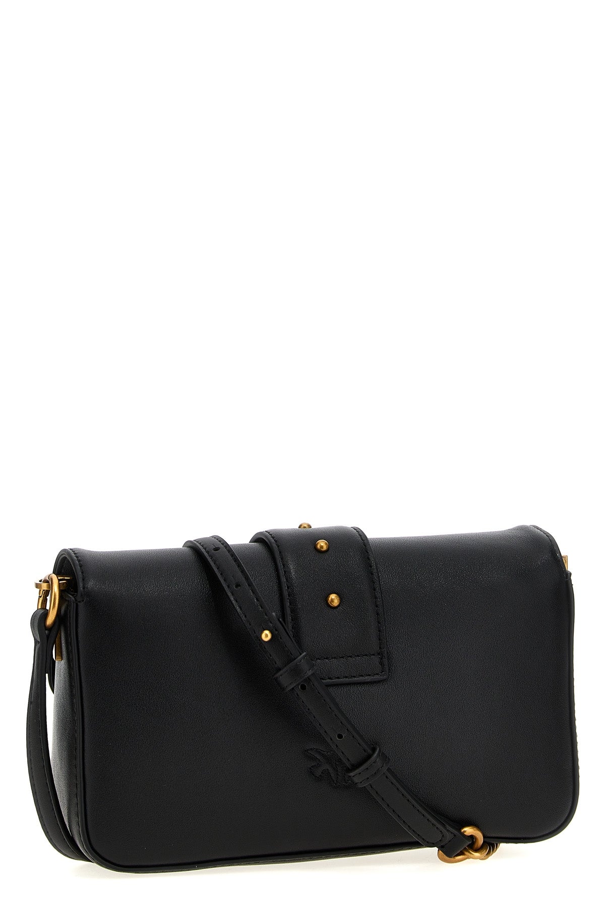 mini love slouchy shoulder bag in leather