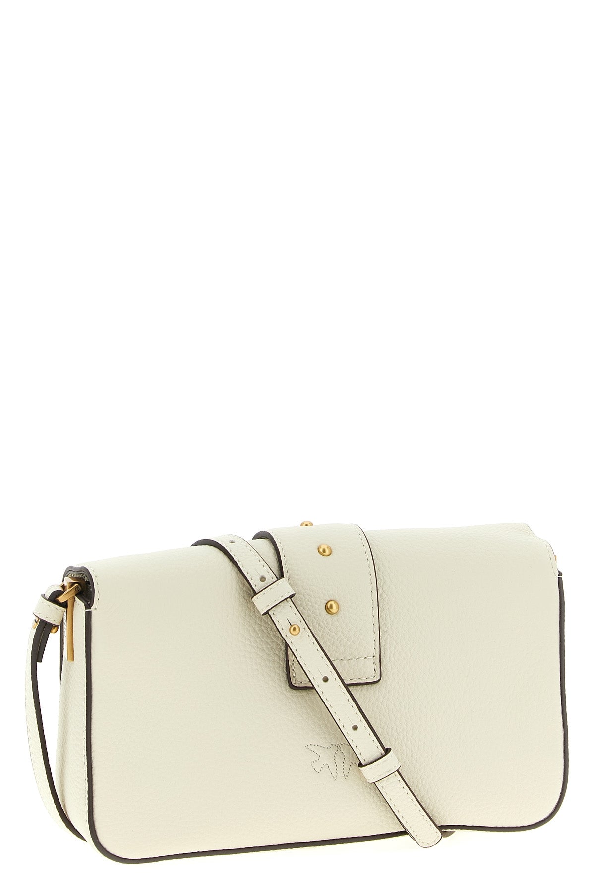 love one mini grainy leather crossbody bag