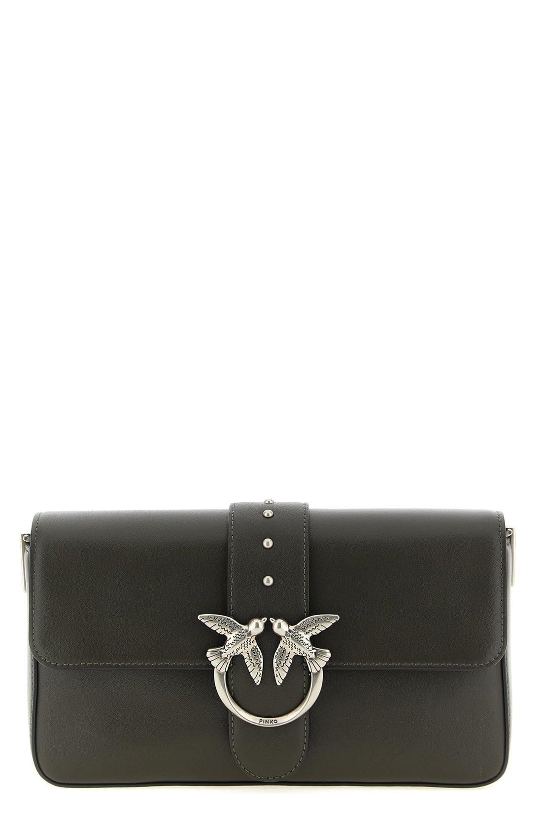 PINKO OS love slouchy classic shoulder bag in silky hand-leather