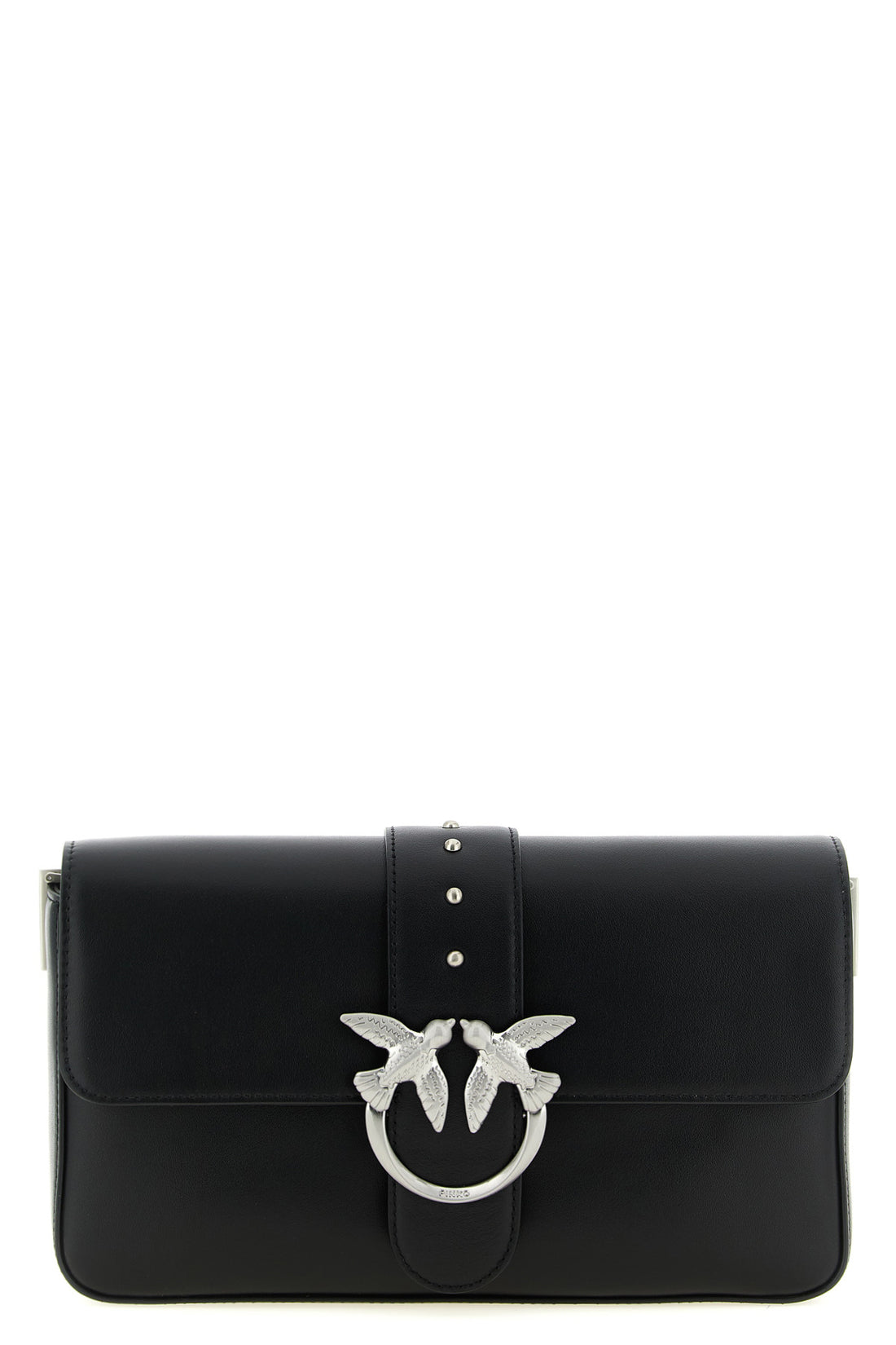 PINKO OS love slouchy classic shoulder bag in silky hand-leather