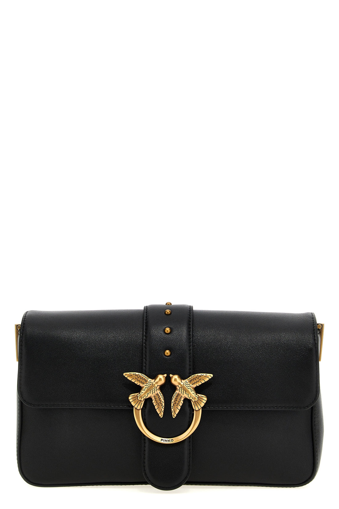 PINKO OS love one classic leather crossbody bag