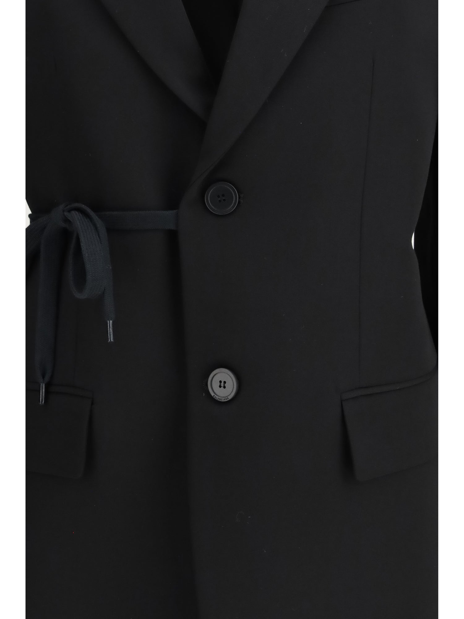 BALENCIAGA 36 barathea wool tailored jacket