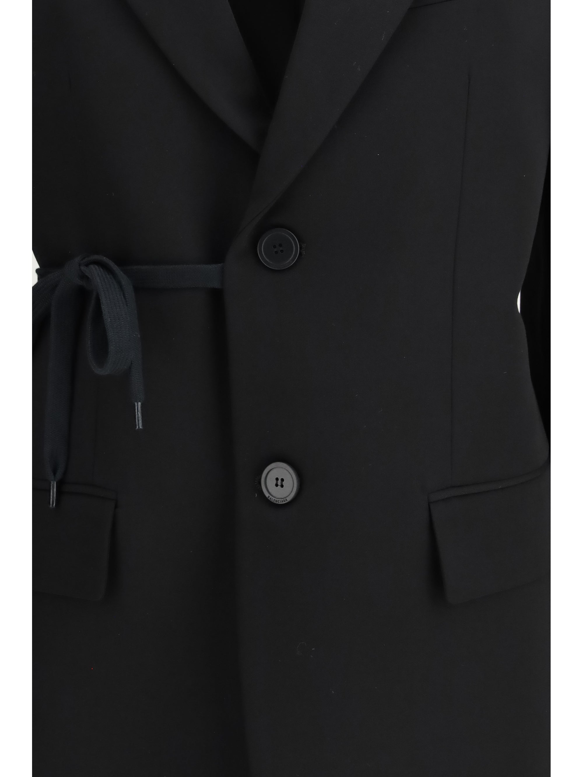 BALENCIAGA 36 barathea wool tailored jacket