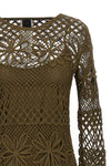fantasy net knitted dress in viscose blend