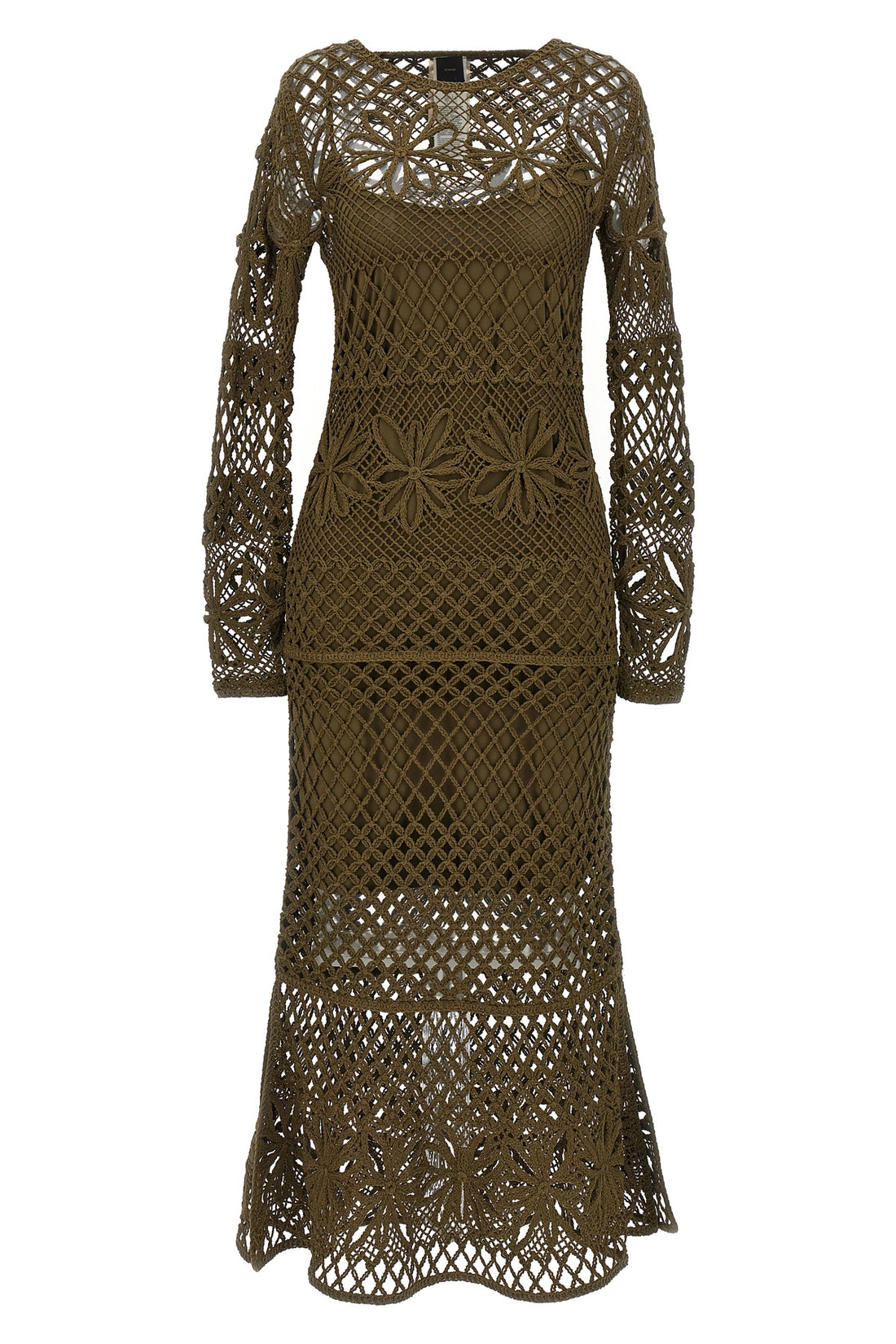 PINKO XS fantasy net knitted dress in viscose blend