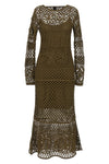 fantasy net knitted dress in viscose blend