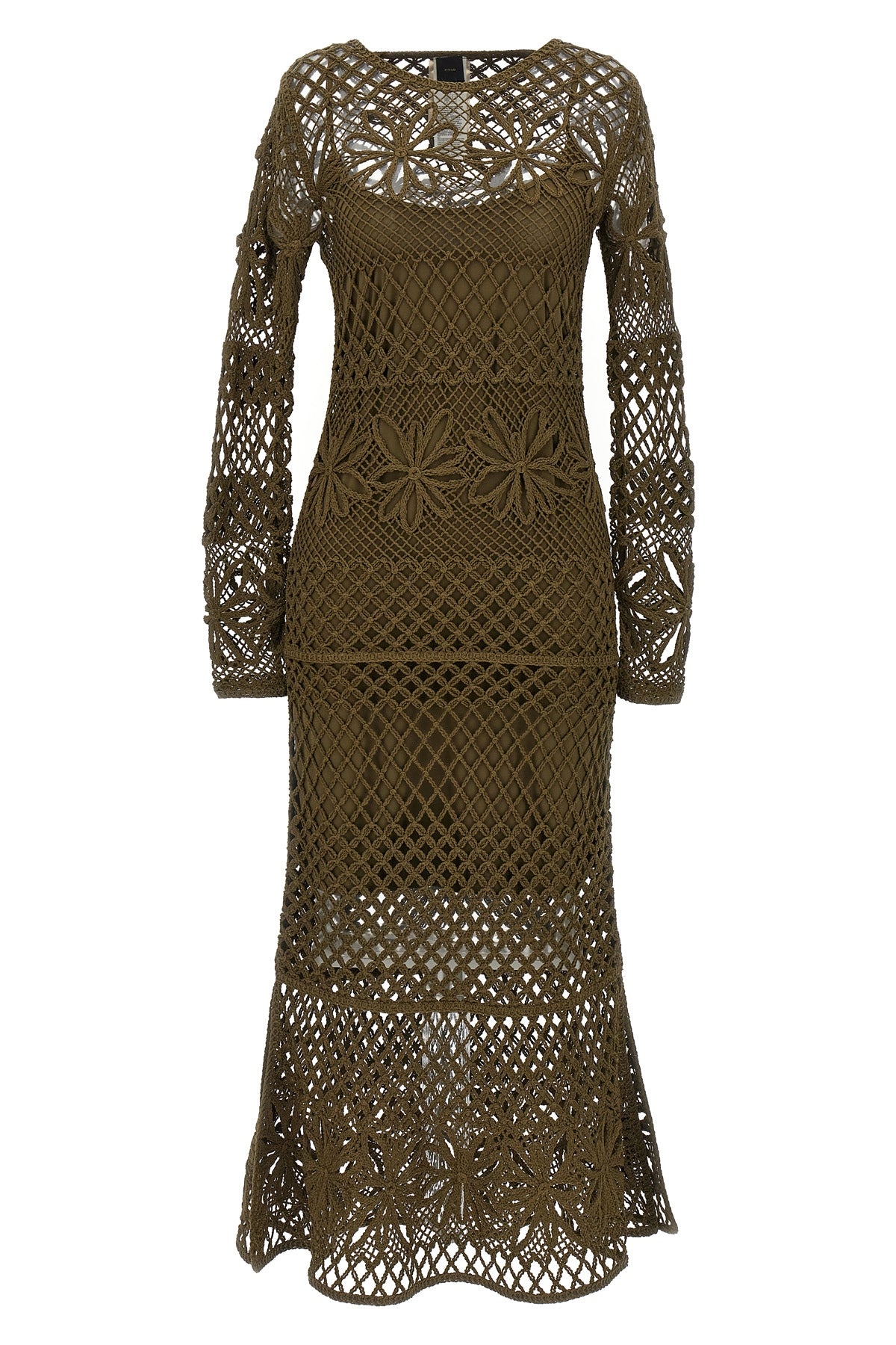 fantasy net knitted dress in viscose blend