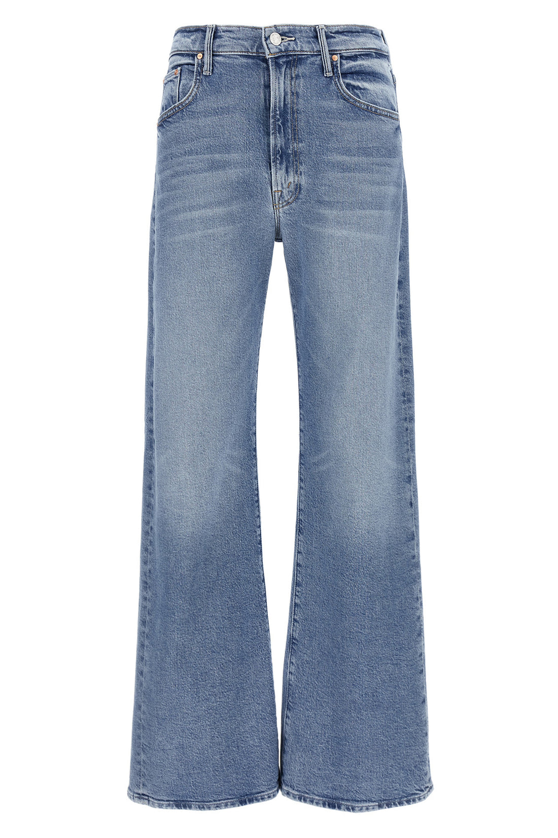 MOTHER 28 the lasso sneak denim jeans in semi-rigid superior sow surreal wash