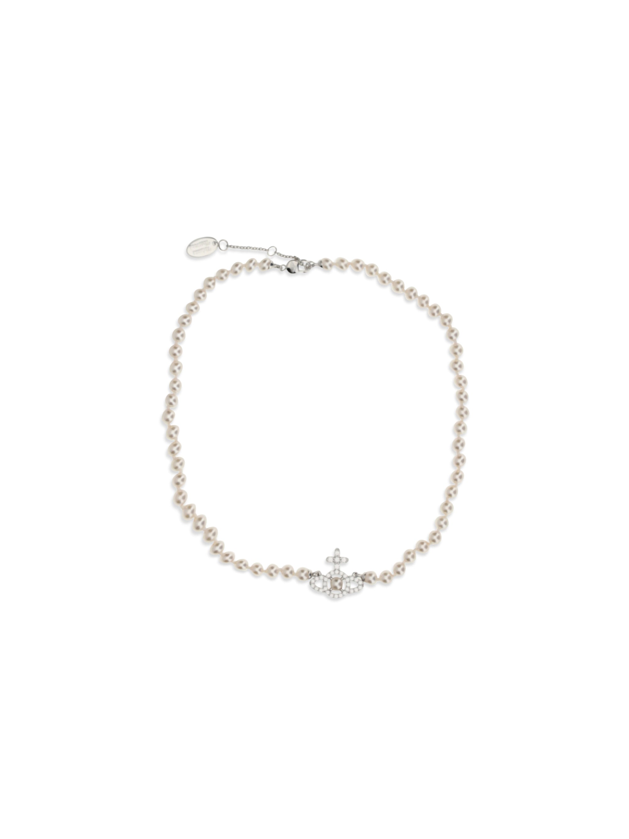 olympia pearl orb pendant necklace
