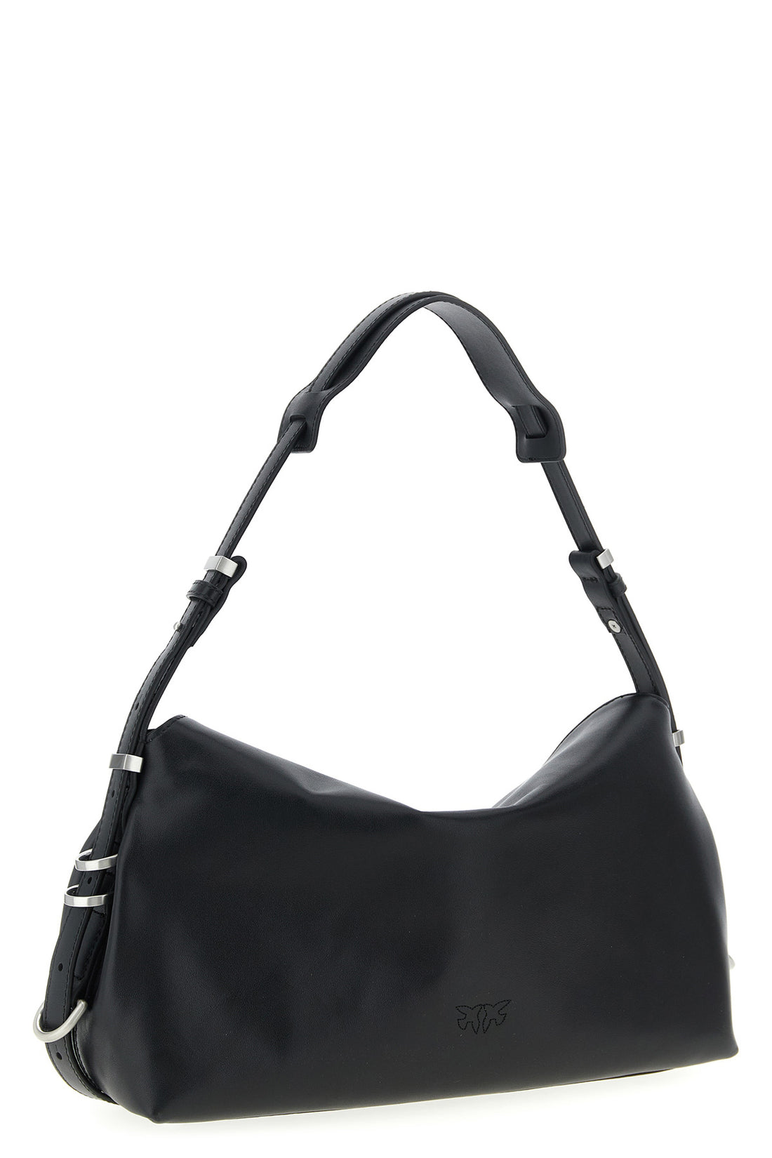 PINKO OS saddle baguette leather shoulder bag