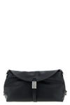 saddle baguette leather shoulder bag