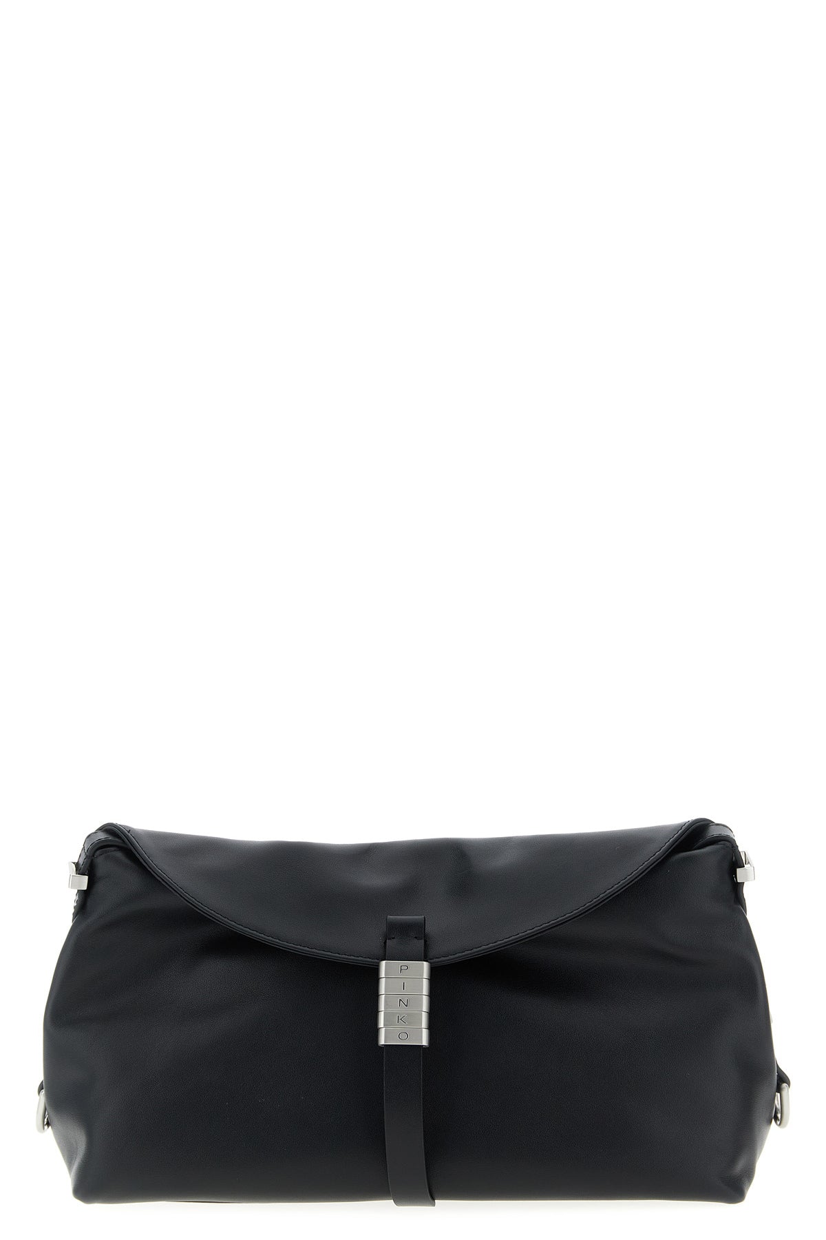 saddle baguette leather shoulder bag