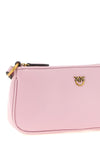 half moon silk leather mini crossbody bag