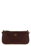 half moon silk leather mini crossbody bag