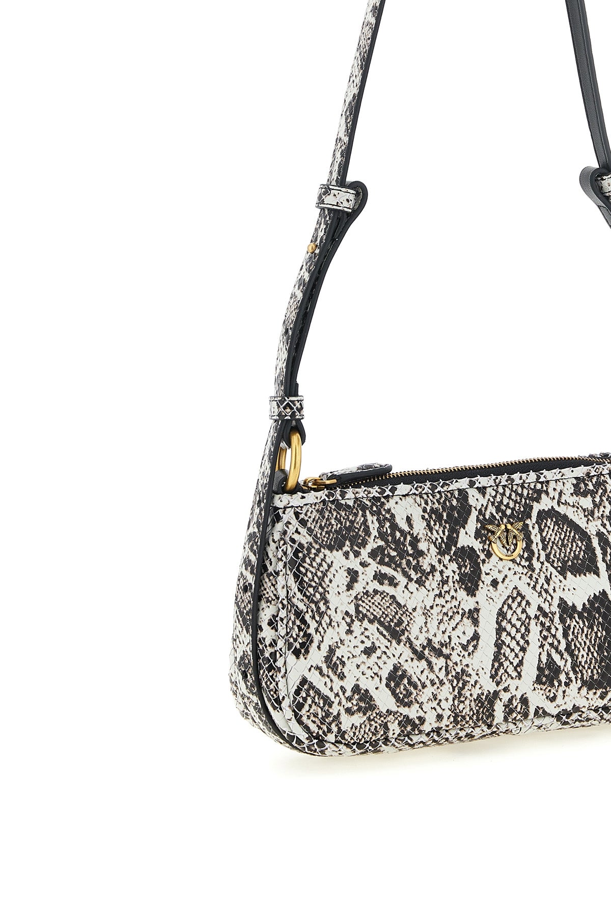 the pinko love bag shoulder bag is distinguished by a compact and structured sil