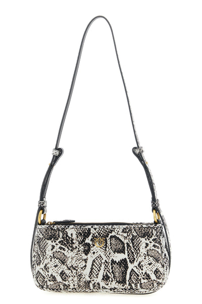 the pinko love bag shoulder bag is distinguished by a compact and structured sil