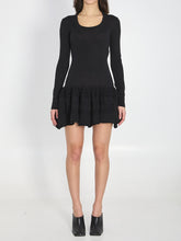 ALAIA 36 wool crinoline mini dress