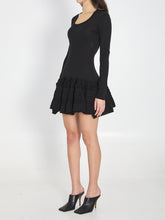 ALAIA 36 wool crinoline mini dress